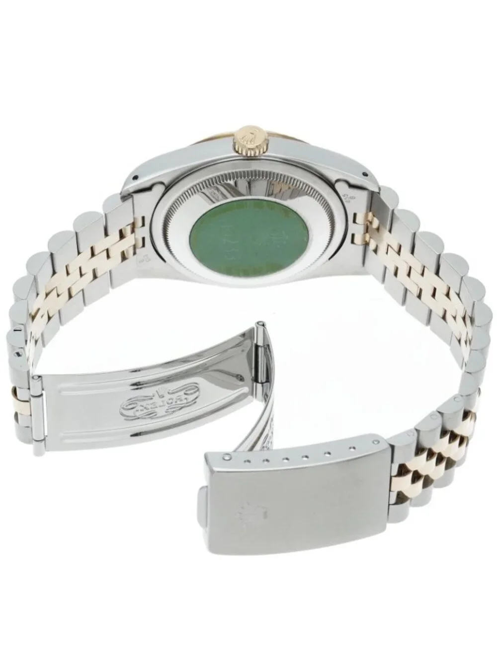 Rolex Datejust Watch Box 18k Yellow Gold SS Chien Color Polished